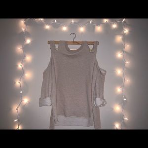 Peeka-boo shoulder blouse